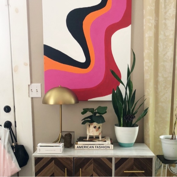 PROJECT 62 • Elegant Gold Brass Dome Shade Metal Table Lamp - Picture 10 of 13